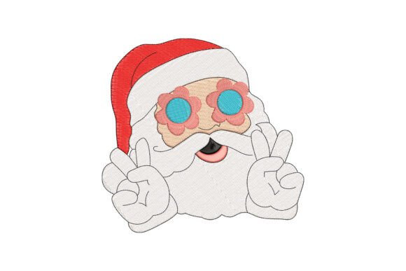 A Boutique Designer's Take on Funny Santa Claus Christmas Embroidery