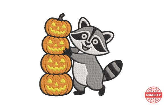A Cozy Raccoon Design for Boutique Fall Apparel