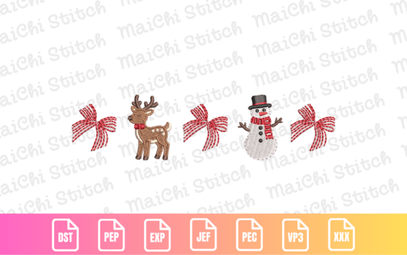 A Designer's Review of the Reindeer Snowman Border