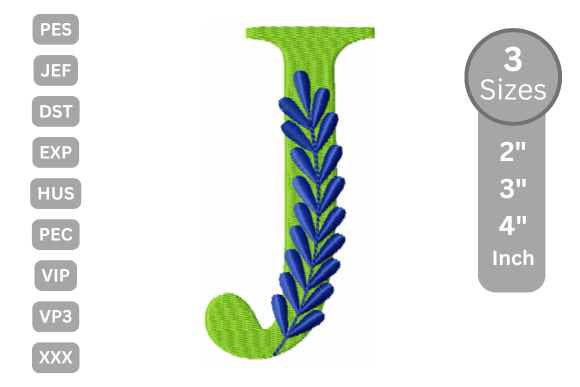 A Professional Designer's Review of the Elegant Floral Alphabet Letter-J