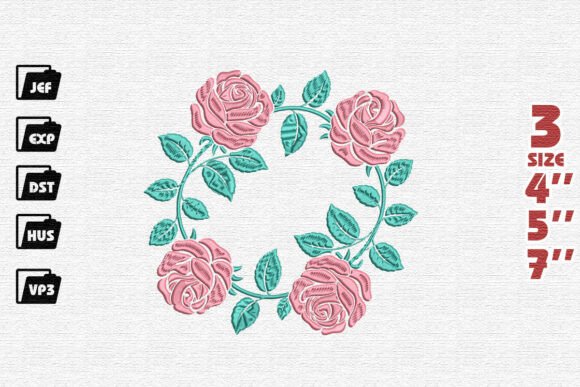 A Seller's Review of the Rose Wreath Frame Embroidery