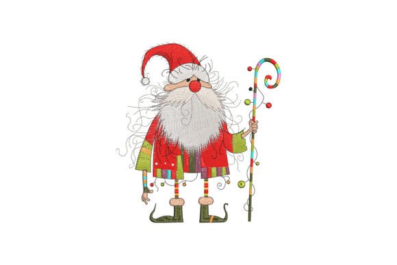 A Seller's Take on the Quirky Santa Embroidery Design
