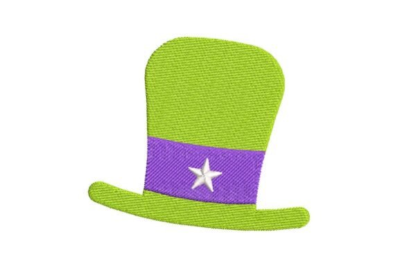 A Top Hat Design for Whimsical Gift Embroidery