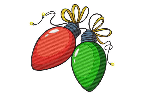 Christmas Lights Embroidery: A Professional Design Review
