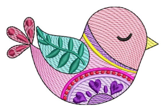 Folk Art Bird Embroidery: A Craft Fair Review