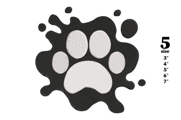 Paw Print Decal: A Versatile Embroidery Design for Boutique Apparel