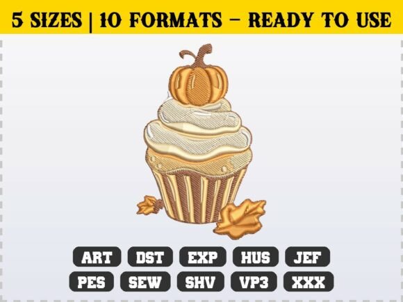 Reviewing the Pumpkin Cupcake Fall Leaves Embroidery Design