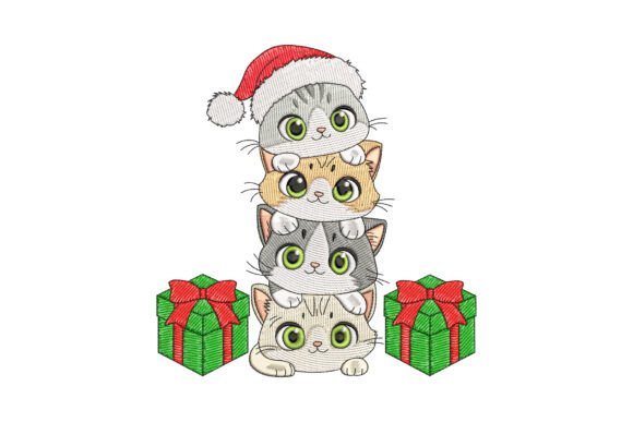 Santa Cats Christmas Embroidery Design Review