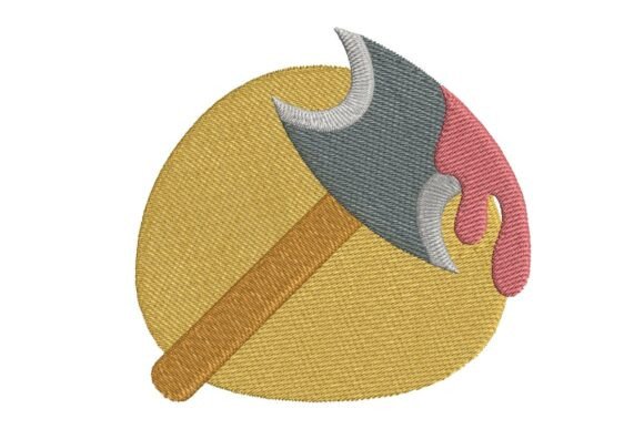 Spooky Bloody Axe Embroidery Design Review for Boutique Apparel