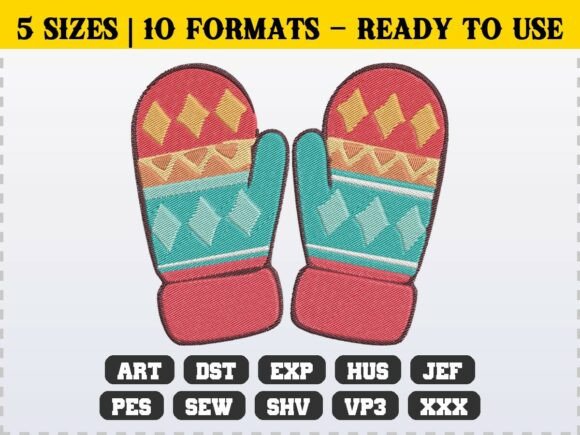 Winter Cozy Mittens Embroidery Review for Market Success